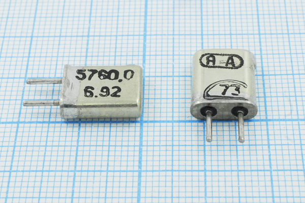 5760 \HC25U\\\\МА\1Г (Я А) --- Кварцевые резонаторы (пьезокерамические, диэлектрические, ПАВ (SAW), резонаторы из других пьезоматериалов)