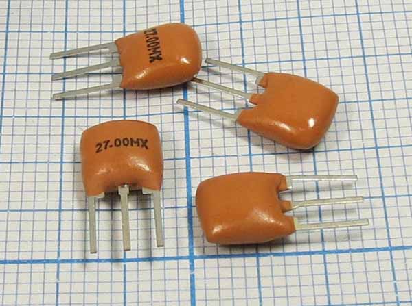 27000 \C07x4x08P3\30\5000\\ZTT27,00MX\3P 3Г --- Кварцевые резонаторы (пьезокерамические, диэлектрические, ПАВ (SAW), резонаторы из других пьезоматериалов)