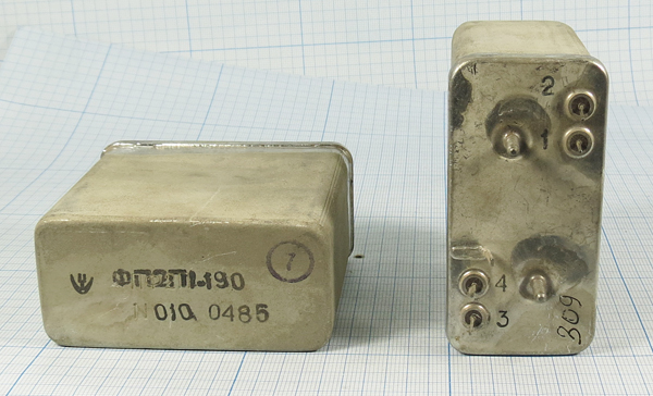 ф 101,525 \пол\ 2,31/ \\\ФП2П1-190\\ --- Кварцевые фильтры (диэлектрические, пьезокерамические, ПАВ (SAW), ФЭМ, фильтры из других пьезоматериалов)