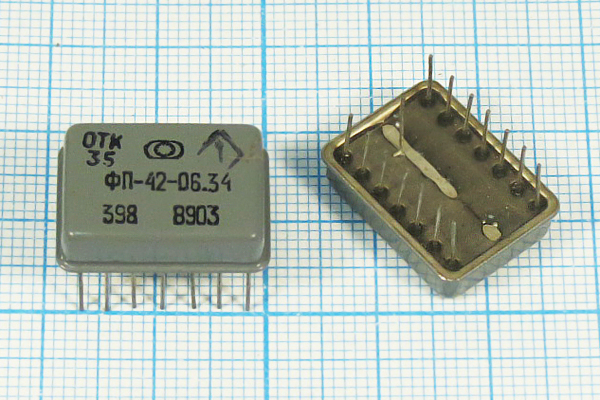 ф 5040 \пол\  1,7/ \ТЕРЕК\\\ФП2П6-42-06-34\\ --- Кварцевые фильтры (диэлектрические, пьезокерамические, ПАВ (SAW), ФЭМ, фильтры из других пьезоматериалов)