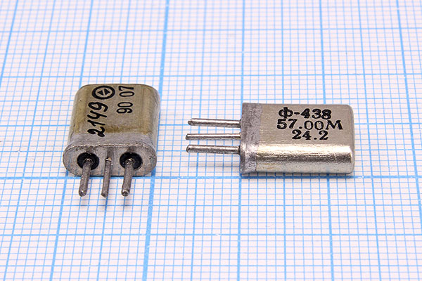 ф 57000 \пол\ 24,2/3\HC25U\\ФП2П8-438-57,00М-24,2\ --- Кварцевые фильтры (диэлектрические, пьезокерамические, ПАВ (SAW), ФЭМ, фильтры из других пьезоматериалов)