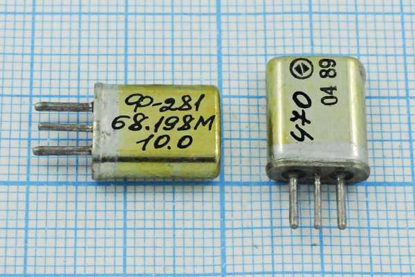 ф 68198 \пол\ 10/3\\\ФП2П8-281-4\2пор\ --- Кварцевые фильтры (диэлектрические, пьезокерамические, ПАВ (SAW), ФЭМ, фильтры из других пьезоматериалов)