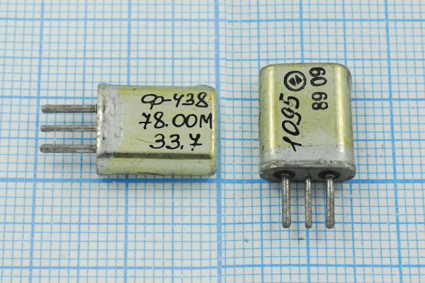 ф 78000 \пол\ 33,7/3\HC25U-3\\ФП2П8-438-78,00М-33 --- Кварцевые фильтры (диэлектрические, пьезокерамические, ПАВ (SAW), ФЭМ, фильтры из других пьезоматериалов)