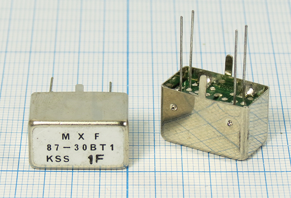 ф 87000 \пол\ 30/3\18x10x11,5\4P\MXF87-30BT1\4пор\ --- Кварцевые фильтры (диэлектрические, пьезокерамические, ПАВ (SAW), ФЭМ, фильтры из других пьезоматериалов)