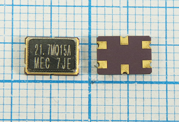 ф 21700 \пол\ 15/3\SMD07050C6\\21,7MQ15A\2пор\ --- Кварцевые фильтры (диэлектрические, пьезокерамические, ПАВ (SAW), ФЭМ, фильтры из других пьезоматериалов)