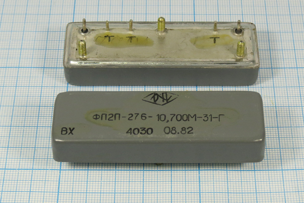 ф 10700 \пол\ 31/6\\\ФП2П-276-10,7М-31-Г\\ --- Кварцевые фильтры (диэлектрические, пьезокерамические, ПАВ (SAW), ФЭМ, фильтры из других пьезоматериалов)