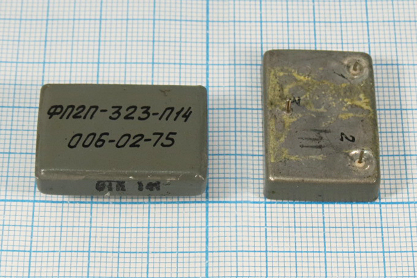 ф \пол\  8~19/6\\\ФП2П-323-п14-006\4пор\ --- Кварцевые фильтры (диэлектрические, пьезокерамические, ПАВ (SAW), ФЭМ, фильтры из других пьезоматериалов)