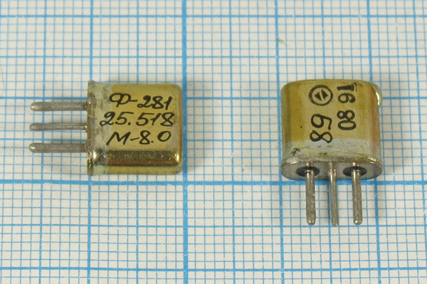 ф 25518 \пол\  8,0/3\\\ФП2П8-281-1\2пор\ --- Кварцевые фильтры (диэлектрические, пьезокерамические, ПАВ (SAW), ФЭМ, фильтры из других пьезоматериалов)