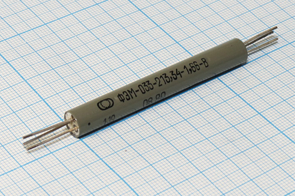 ф 213,34 \пол\  1,66/ \\\ФЭМ-033-213,34-1,66-В\\ --- Кварцевые фильтры (диэлектрические, пьезокерамические, ПАВ (SAW), ФЭМ, фильтры из других пьезоматериалов)