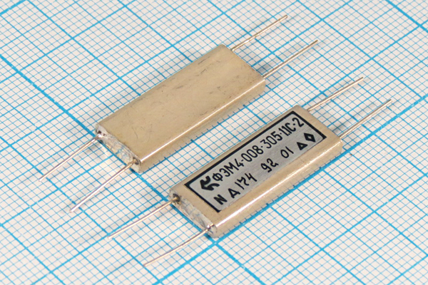ф 305 \пол\  1,1/6\\4P\ФЭМ4-008-305-1,1С-2\\ --- Кварцевые фильтры (диэлектрические, пьезокерамические, ПАВ (SAW), ФЭМ, фильтры из других пьезоматериалов)
