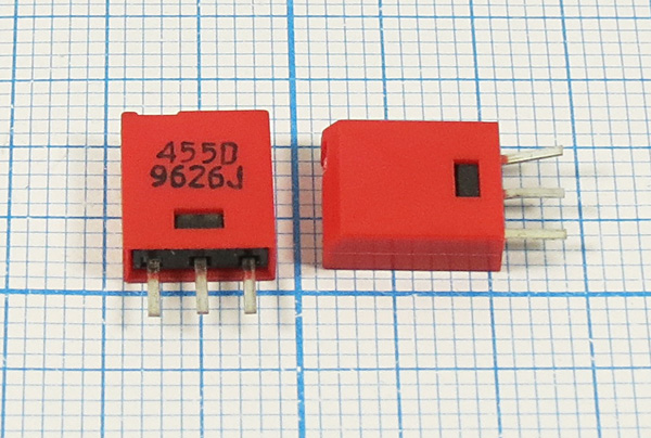ф 455 \пол\ 10/6\SFUL\3P\CFM2-455D\\ (455D) --- Кварцевые фильтры (диэлектрические, пьезокерамические, ПАВ (SAW), ФЭМ, фильтры из других пьезоматериалов)
