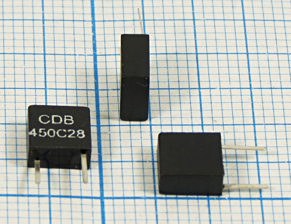 ф 450 \дис\\CDBM\2P\CDBM450C28\\(CDB 450C28) --- Кварцевые фильтры (диэлектрические, пьезокерамические, ПАВ (SAW), ФЭМ, фильтры из других пьезоматериалов)