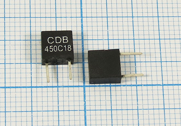 ф 450 \дис\\CDBM\2P\CDBM450C18\\ (CDB450C18) --- Кварцевые фильтры (диэлектрические, пьезокерамические, ПАВ (SAW), ФЭМ, фильтры из других пьезоматериалов)