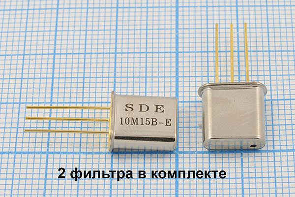 ф 10700 \пол\ 15/3\HC49T-3x2\\10,7M15B-E\4пор\SDE --- Кварцевые фильтры (диэлектрические, пьезокерамические, ПАВ (SAW), ФЭМ, фильтры из других пьезоматериалов)