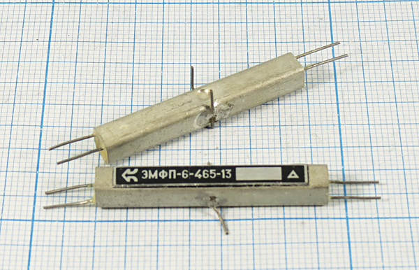 ф 465 \пол\ 13/3\\\ЭМФП-6-465-13\\ --- Кварцевые фильтры (диэлектрические, пьезокерамические, ПАВ (SAW), ФЭМ, фильтры из других пьезоматериалов)