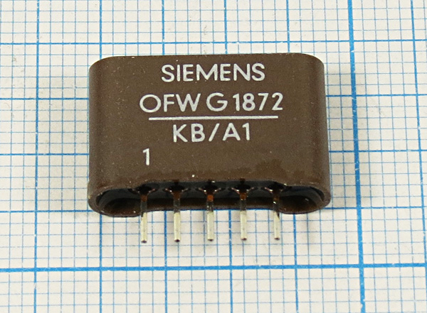 ф 38900 \пол\\SIP5L\5P\OFWG1872KB/A1\BG\SIEMENS --- Кварцевые фильтры (диэлектрические, пьезокерамические, ПАВ (SAW), ФЭМ, фильтры из других пьезоматериалов)