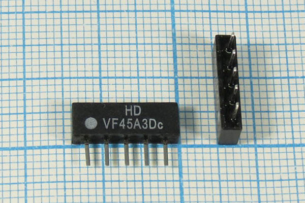 ф 45000 \пол\\SIP5D\5P\HDVF45A3D\\SDE --- Кварцевые фильтры (диэлектрические, пьезокерамические, ПАВ (SAW), ФЭМ, фильтры из других пьезоматериалов)
