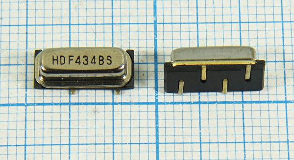 ф 433920 \пол\ 6000\SMD-F11\4C\HDF434BS1F11A\\ --- Кварцевые фильтры (диэлектрические, пьезокерамические, ПАВ (SAW), ФЭМ, фильтры из других пьезоматериалов)