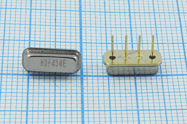 ф 434000 \пол\23000\F11\4P\HDF434EF11A\\SDE --- Кварцевые фильтры (диэлектрические, пьезокерамические, ПАВ (SAW), ФЭМ, фильтры из других пьезоматериалов)