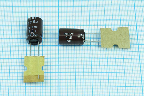 кэ   220\ 50\10x16\20\+105C\Al\2L\KME\NIPPON --- Конденсаторы электролитические