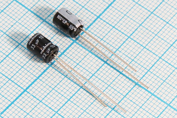 кэ    33\ 10\ 5x 7\20\+105C\Al\2L\UST\NICHICON --- Конденсаторы электролитические