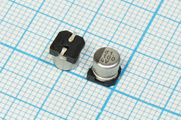 кэ   100\  4\SMD05x05x05C2\20\+85C\Al\2C\UWX\NICHI --- Конденсаторы электролитические