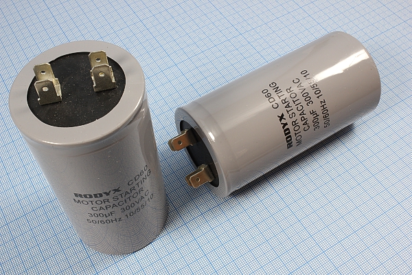 кп   300\300~\50x100\ 5\-10~60C\пл\4T\CD60-J\RODYX --- Конденсаторы пусковые