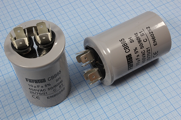 кп    10\450~\40x75\ 5\-20~70C\Al\8T\CBB65-A\FARAT --- Конденсаторы пусковые