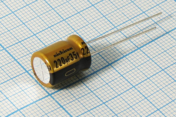 кэ   220\ 35\10x13\20\+85C\Al\2L\UFW\NICHICON --- Конденсаторы электролитические