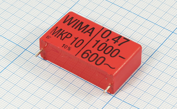 к    0,47 мкФ\ 1000\42x13x24\\\PP\2P\MKP10\WIMA --- Конденсаторы пленочные