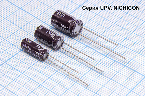 кэ     4,7\ 50\ 5x11\20\+105C\Al\2L\UPV\NICHICON --- Конденсаторы электролитические