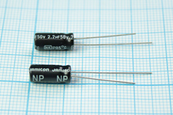 кэ     2,2\ 50\ 5x11\20\+105C\Al\2L\NKR\JAMICON NP --- Конденсаторы электролитические