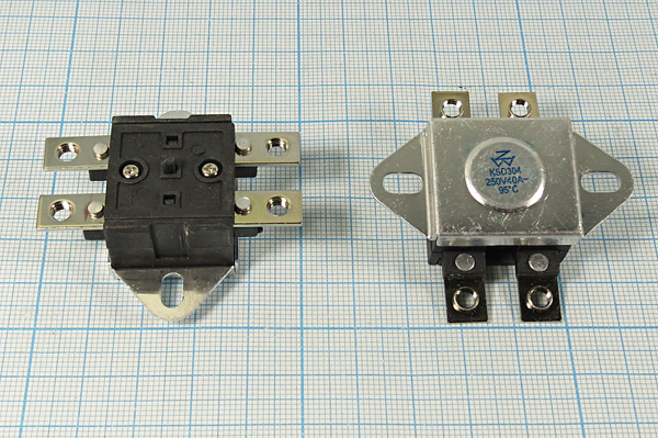 термостат\ +95C\250В~\40А\NC\4THL&сбр\25x25x15\KSD --- Термопредохранители