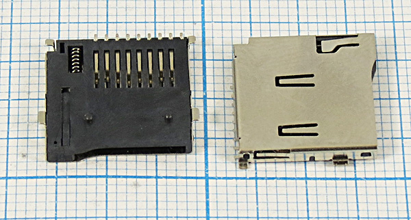 держ карт SD micro\ 9C4Cэкр\\SMD\\micro SD-9Eэкр --- Держатели карт памяти