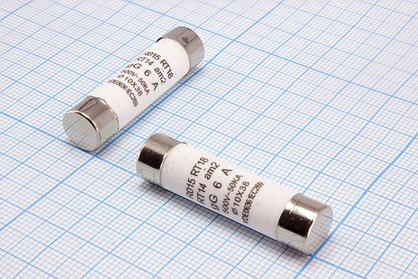 пред 10x38\ 6,0А\500В\ \кер\2C\R015 IEC269VDE0636\ --- Плавкие вставки