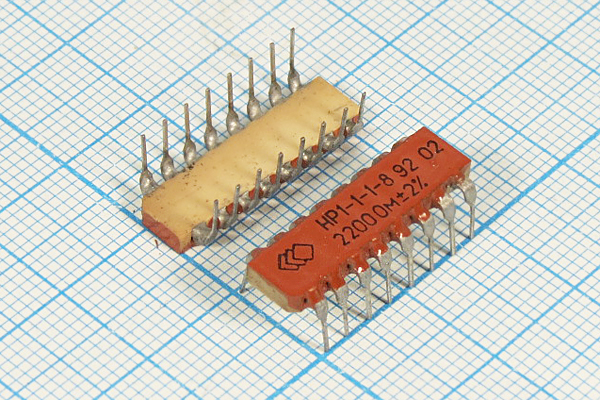 Рсборка   2,2К x8\0,125\DIP16\\\16P\НР1-1-1-8\ --- Резисторные сборки