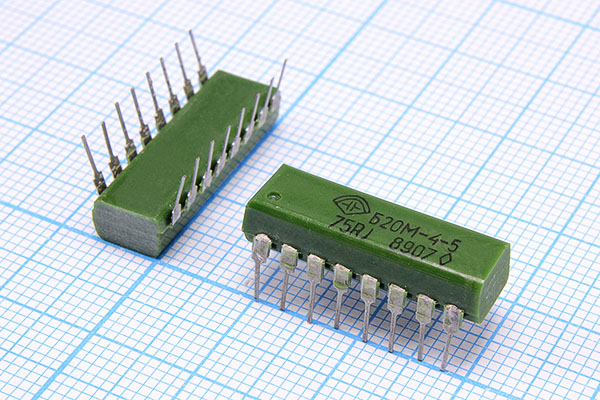Рсборка  75 \\DIP16\\\16P\Б20М-4-5\ --- Резисторные сборки