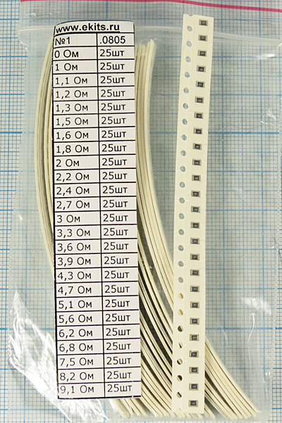 Р      0,0 ~  9,1\  0,125\0805\ 5\\\EK-R0805/24-1\ --- Постоянные резисторы для поверхностного монтажа