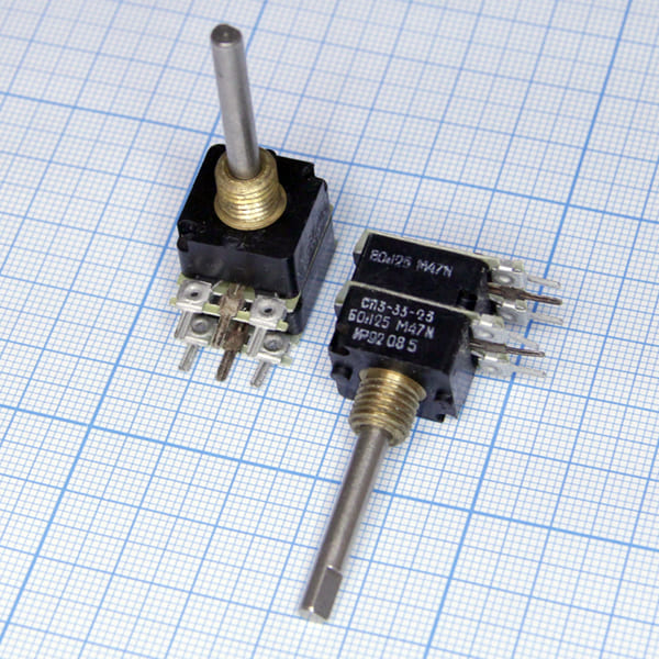 РПвр 470кx2\Б/В\16x23\ВС-1-32\СП3-33-23\ --- Переменные резисторы