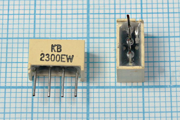 СД сборка  10x 5x6\крx2\ 7&40\\б/цв мат\KB-2300EW --- Светодиоды постоянного свечения