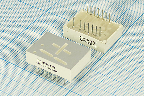 СД дисплей+1 \18,9\жел\\ 3400\HDSP-4206 --- Светодиодные дисплеи, сегментные индикаторы