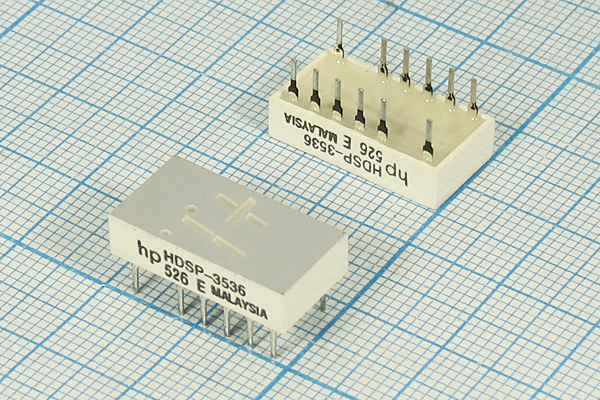 СД дисплей+1 \ 7,6\кр\ОА&ОК\ 3100\HDSP-3536\ --- Светодиодные дисплеи, сегментные индикаторы