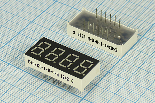 СД дисплей  7/4 \ 9,2\кр\ОА\12000\E40361-I-0-0-W\ --- Светодиодные дисплеи, сегментные индикаторы