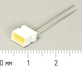 СД  6 x 3,7x 7 \жел\    5\100\жел мат\L-1043YD\ --- Светодиоды постоянного свечения