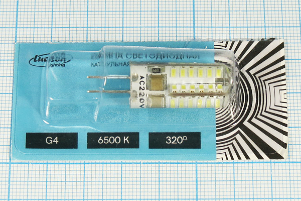 Л 220В\G 4,0\   2,5Вт\6500К\225лм\11x28\СД\Corn --- Лампы накаливания, газоразрядные, светодиодные и люминесцентные. Стартеры для люминесцентных ламп