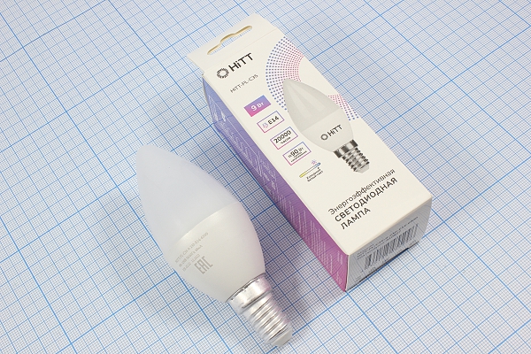 Л 220В\E14\  9Вт\6500К\870лм\37x 96\СД\PL-C35\ --- Лампы накаливания, газоразрядные, светодиодные и люминесцентные. Стартеры для люминесцентных ламп