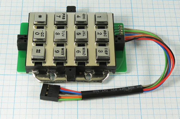 клав тлф\3x4\8C\сер/чер\TF-0288 --- Номеронабиратели и клавиатуры телефонные