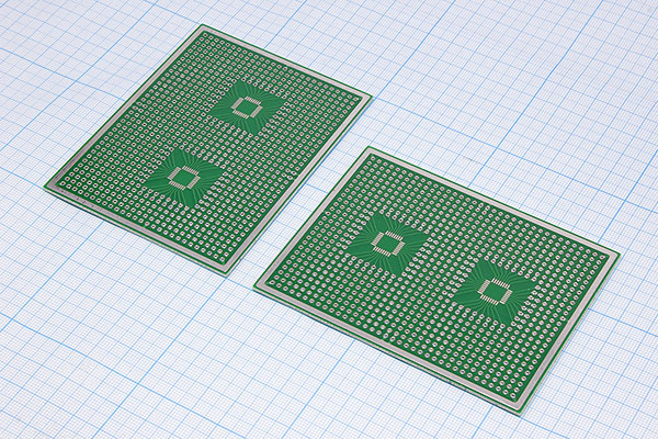 плата монтаж\100x75\2,54\\2QFP32\\№ 2 --- Платы монтажные