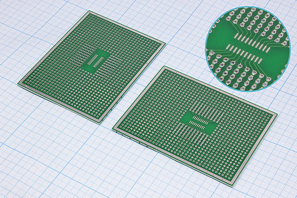 плата монтаж\100x75\2,54\\SOIC20\\№ 5 --- Платы монтажные