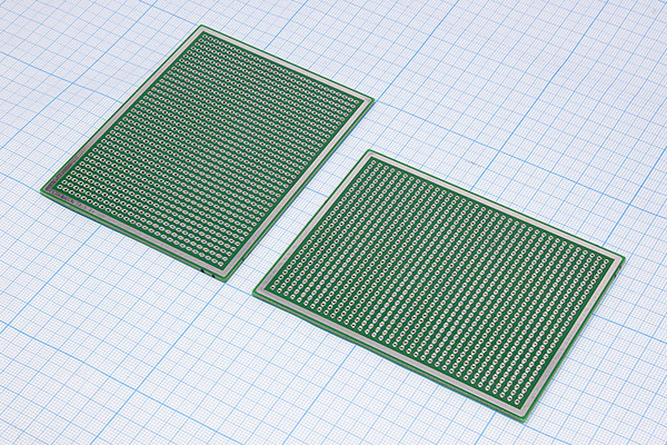 плата монтаж\100x75\2,54\\верт соед\\№ 6 --- Платы монтажные